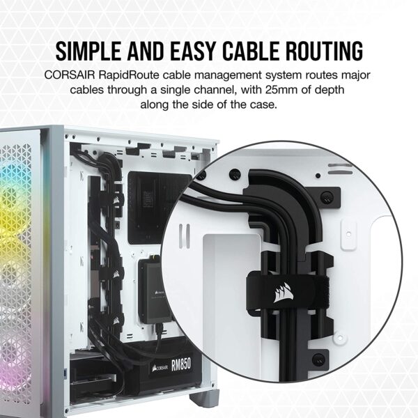 Corsair 4000d Airflow Mid-tower Atx Gaming Case Cc-9011201-ww White