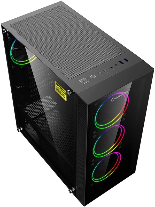 81aNjFHOoyL._AC_SL1500_ Gamemax Dark Range With Tempered Glass Side & Argb Fan/1fan Included