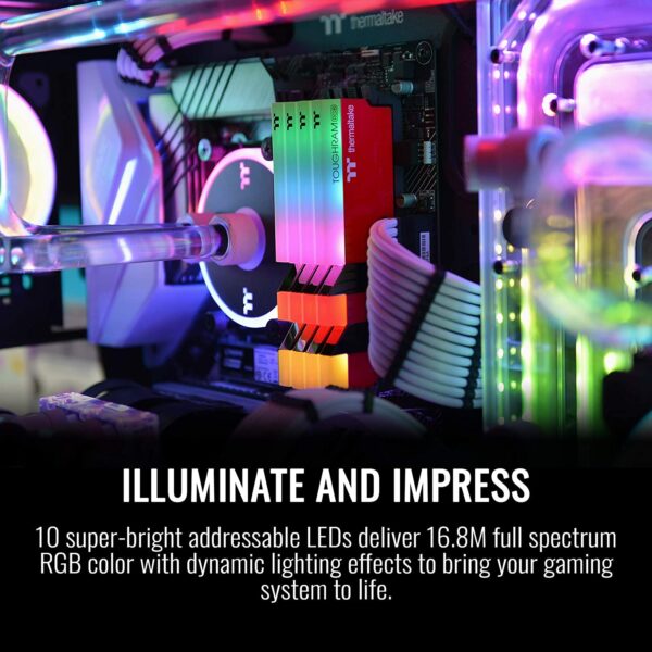 thermaltake Toughram Rgb 3600mhz Cl18 16gb(2*8gb) Racing Red/ram/rgb