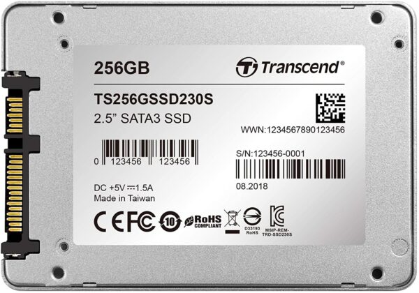 81ik0jB0VhL._AC_SL1500_ Transcend Sata Iii - Ssd 230 - 256 Gb/ 6 Gbps / Inbuilt Dram