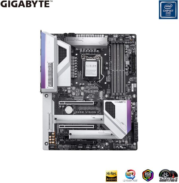81nNybpZB1L._AC_SL1500_ Gigabyte Z490 Vision G Intel 10th Gen Z490 Atx Motherboard Sli Support