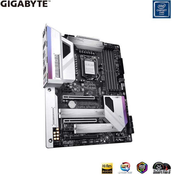 81qGj3H+RjL._AC_SL1500_ Gigabyte Z490 Vision G Intel 10th Gen Z490 Atx Motherboard Sli Support