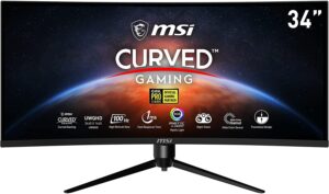 Msi Optix Mag342cqrv Gaming Curve Monitor 1ms 100hz Vesa, 2k
