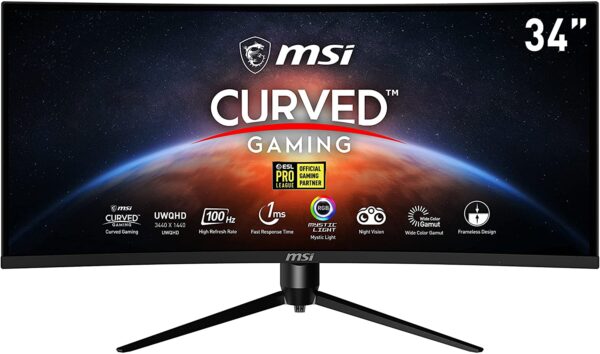 Msi Optix Mag342cqrv Gaming Curve Monitor 1ms 100hz Vesa, 2k
