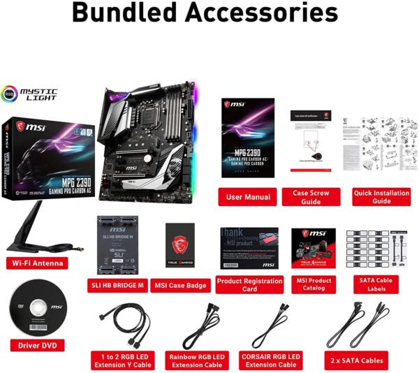 81xNy-6HLhL._AC_SL1500_ Msi Mpg Z390 Gaming Pro Carbon Ac Lga 1151 Atx Motherboard Wi-fi 5