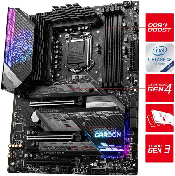 Msi Motherboards Mpg Z590 Gaming Carbon Wifi 10th & 11th Gen Lga 1200