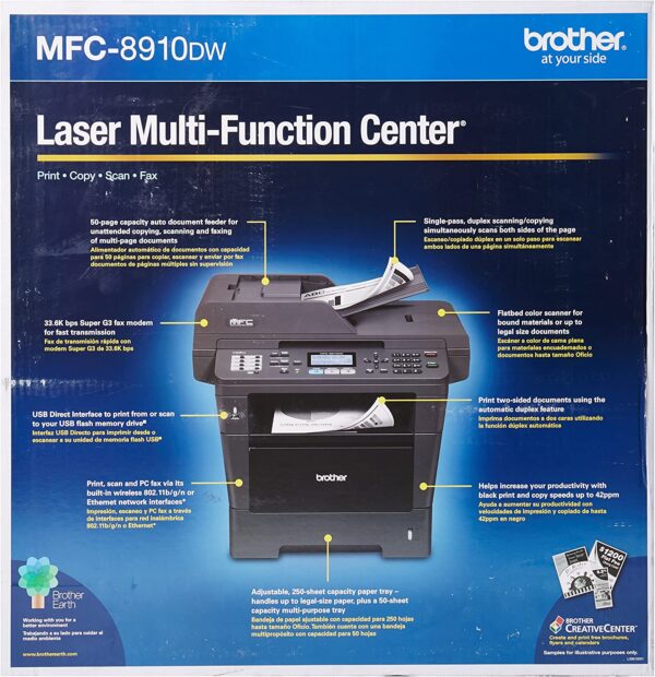 Brother Mfc-8910dw Laser Mfc Printer - Mono 42ppm