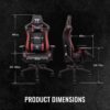 Thermaltake U Fit Black-red Gaming Chair Ggc-uft-brmwds-01