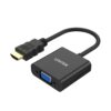 Unitek Y-6333 Hdmi To Vga Adapter With 3.5mm For Stereo Audio