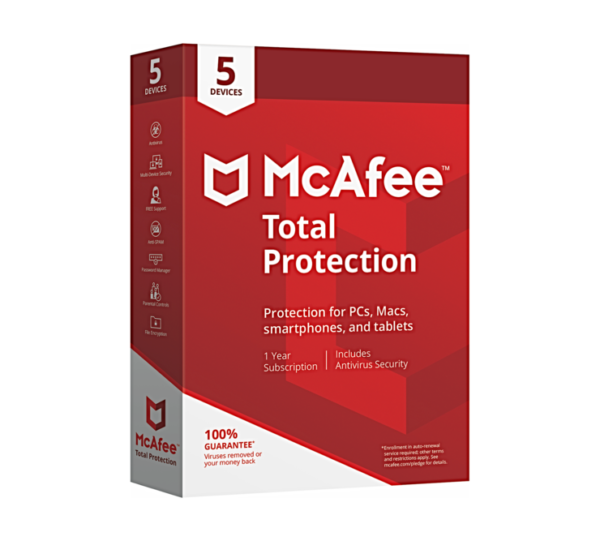 Mcafee Total Protection 2021 3 Device 1year Email Delivery