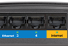 Linksys- E-900ip E900 Wifi Router N300- Black 2.4ghz 10*100 Wan & Lan
