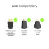 Unitek Y-6355 Hdmi To Vga Adapter With 3.5mm+mini & Micro Hdmi