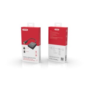Unitek Y-6355 Hdmi To Vga Adapter With 3.5mm+mini & Micro Hdmi