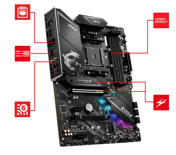 Msi Mpg B550 Gaming Edge Wifi 6 Bluetooh 2.5g Lan Dp Optical S/pdif
