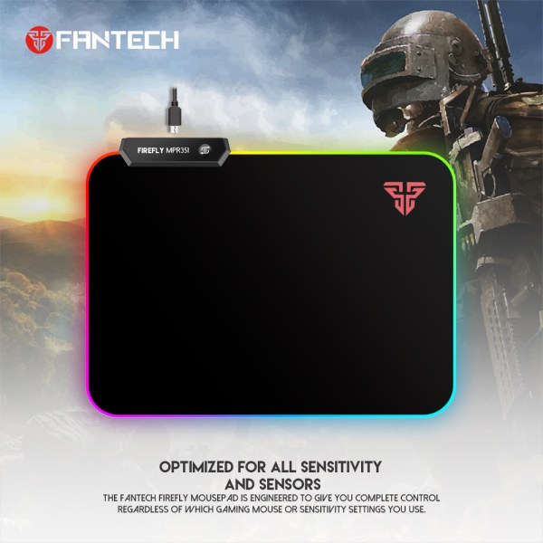 09cee9c8 Fantech Mpr351rgb Mousepad (electronic) 350mm X 250mm X 3mm