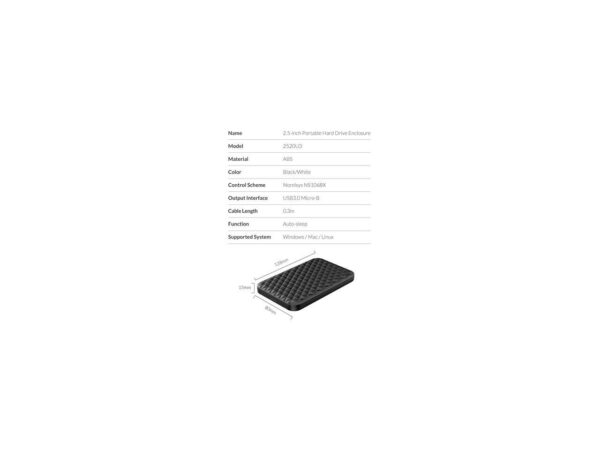 Orico 2.5-inch Portable Hard Drive Enclosure