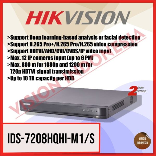 Hikvision 8ch Accu Sense Lite Dvr Ids-7208hqhi-m1