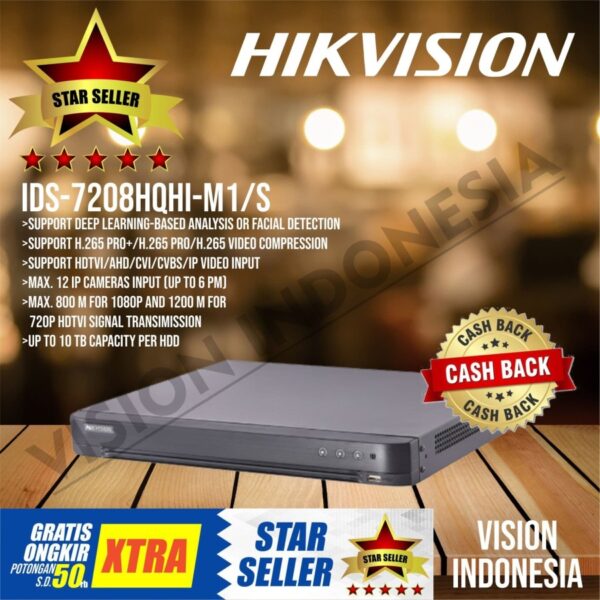 Hikvision 8ch Accu Sense Lite Dvr Ids-7208hqhi-m1