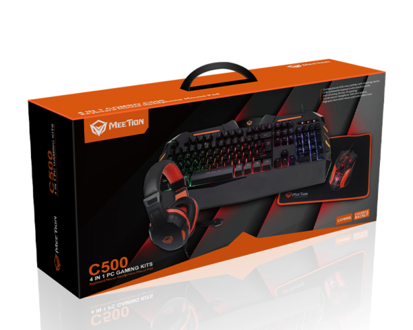 Gaming Keyboard Mouse And Headset Combo 4 In 1 C500