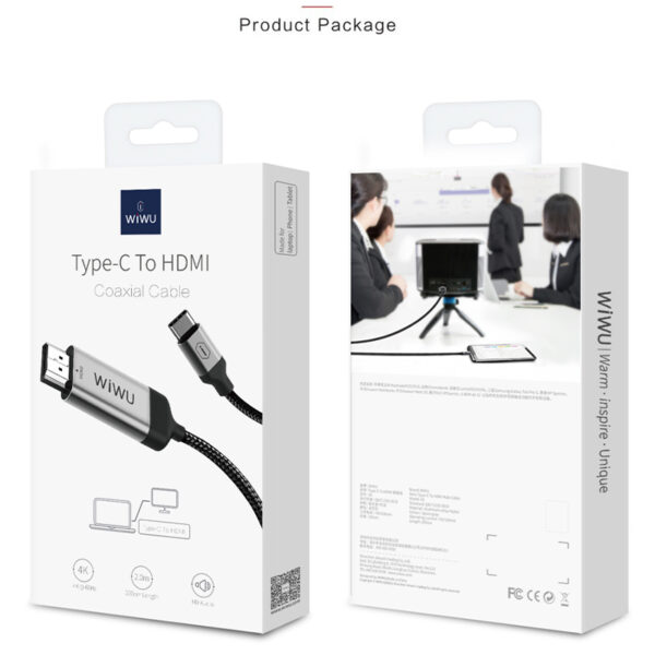 1627129346-2 Wiwu Type-c To Hdmi Coaxial Cable.