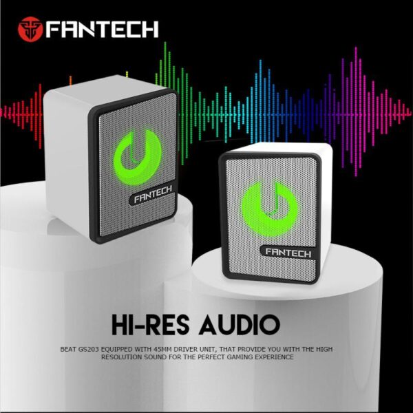 Fantech Gs202 Speakers Perfect Sound Hi-res Audio 360 Surround White