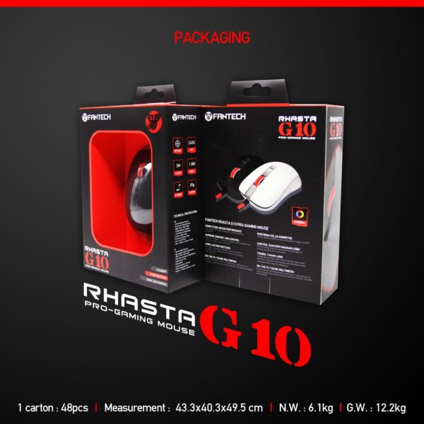 Fantech G10 Wired Gaming Mouse 2400dpi 30g Light Weight