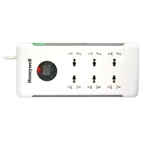 Honeywell Srg-1.5m-6p Extension Cord 2500watt 10amp 3line Protection