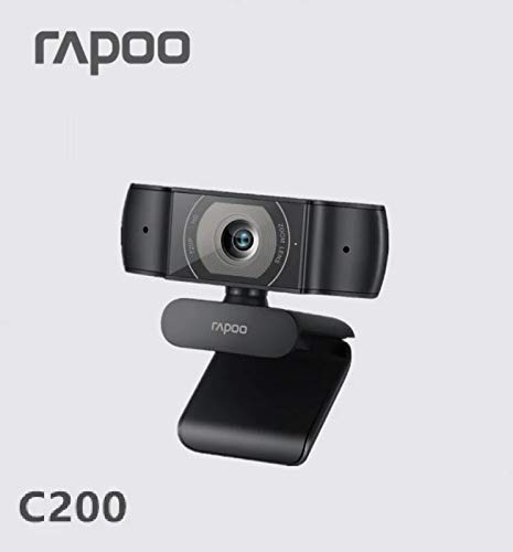 Rapoo Webcam C200 720p Hd Usb Black, 360 Horizontal Wth Microphone