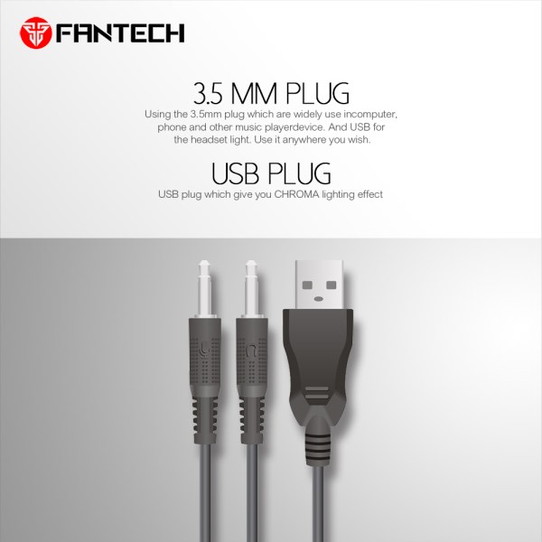 Fantech Hg17 Visage 7.1 Headphone,metal Headband And Flawless Sound