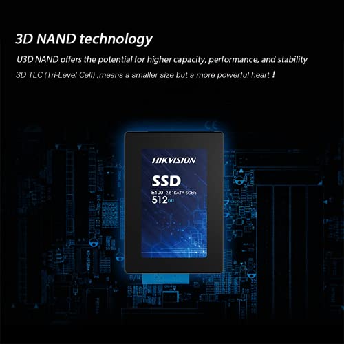 Hikvision Sata 3.0 Ssd 512gb 2.5 Hs-ssd-e100/512g 3d Nand 550mbps