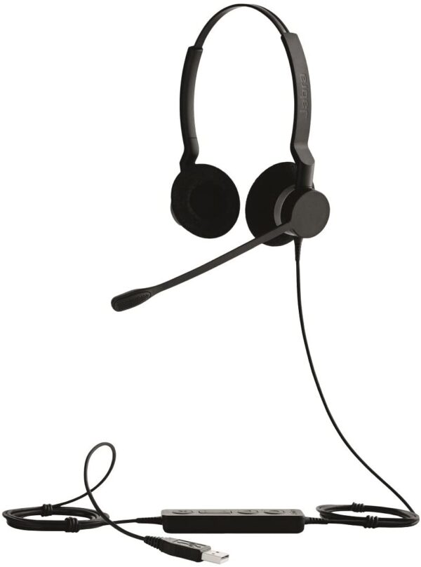 Jabra Biz 2300 Duo, Usb, Ms Call Center Headphone With 1 Yr Wrnty.
