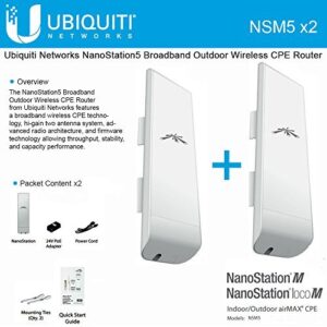 Ubiquiti Nanostation M2 11dbi /m5 16dbi (nano Mimo, Airmax)15km Range