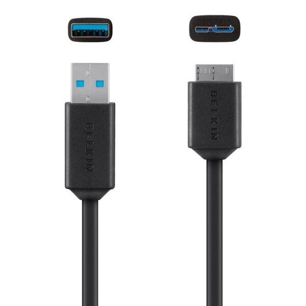 Belkin Micro-b To Usb 3.0 External Hardisk Cable High Speed Data/3ft