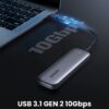 Ugreen Nvme M-key Hard Drive Enclosure(10gbps) Model No:60354