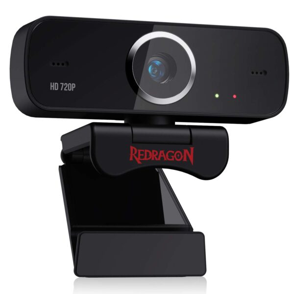 Redragon Gw600 720p Webcam With Built-in Dual Microphone 360-degree