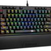Redragon K588 Rgb Backlit Mechanical Gaming Keyboard With Programmable