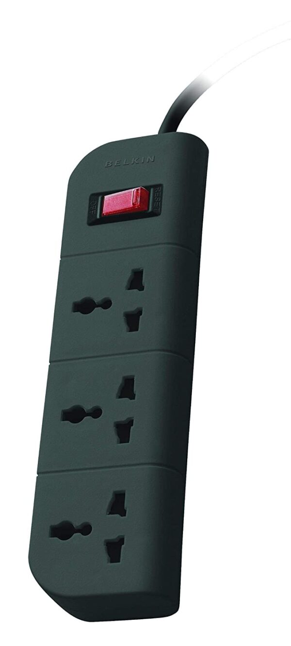 Belkin Essential Series 3-socket Surge Protector F9e300zb1.5mgry