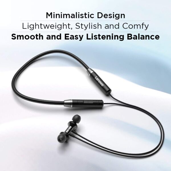 Lenovo He05 Wireless Bluetooth 5.0 In-ear Neckband Earphones With Mic
