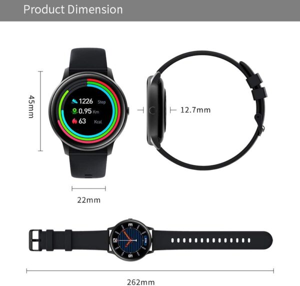 Imilab Kw66 1.28'' Tft Smart Watch Ip68 Waterproof Touch Screen