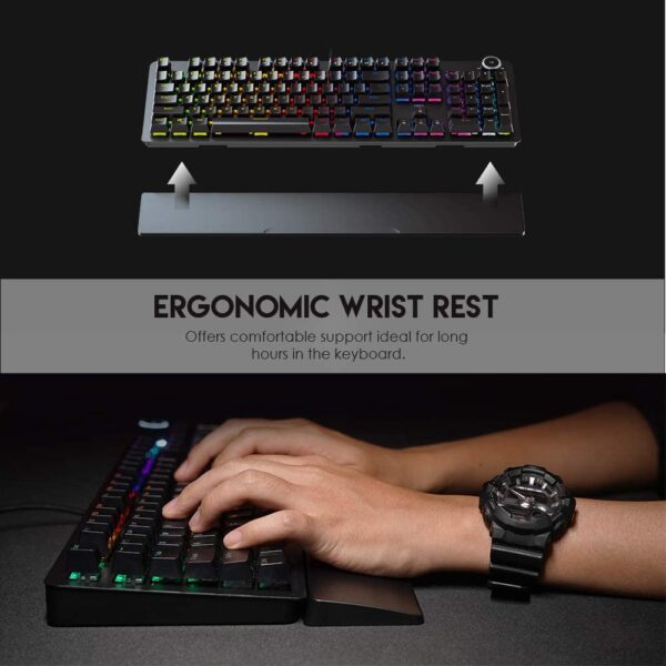 Fantech Mk853 Wired Gaming Rgb Mechanical Keyboard ( Pink )