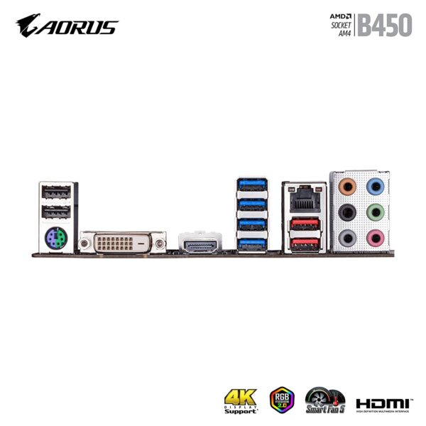 Gigabyte B450m Aorus Elite Motherboard With 1year Warranty