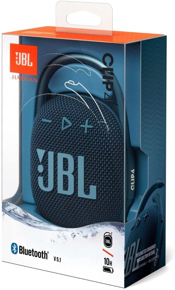 71cu8zzq9eL._AC_SL1500_ Jbl Clip 4: Portable Speaker With Bluetooth, Built-in Battery - Blue