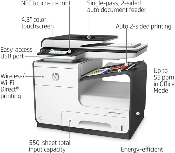 Hp Pagewide Mfp 477 Dw (4 In 1 Multifunction Business & Duplex Printer