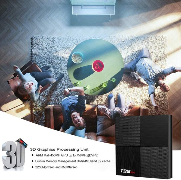 71zlUbYV8WL._AC_SL1001_ T95 Mini Android 9.0 Smart Tv Box, Turewell 4gb/32gb Rom Wifi 6k /3d