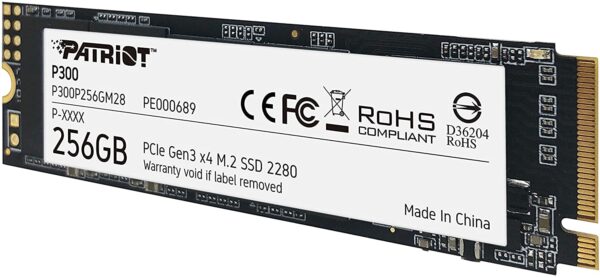 Patriot P300 256gb M.2 2280 Nvme With 1 Year Warranty