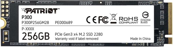Patriot P300 256gb M.2 2280 Nvme With 1 Year Warranty