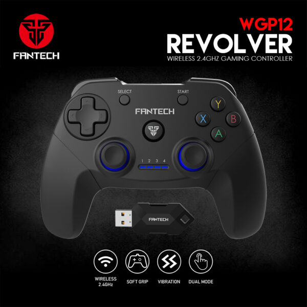 Fantech Wgp12 Wireless Gaming Controller For Pc And Ps3 Dual Mode