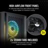 91KY94j393L._AC_SL1500_ Corsair 4000D Airflow Tempered Glass Mid-Tower ATX PC Case - Black