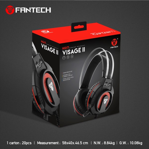 Fantech Hg17 Visage 7.1 Headphone,metal Headband And Flawless Sound