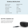 Capture7 Fantech Tws Tx-1 Mithril 5.0 Wireless Earphones